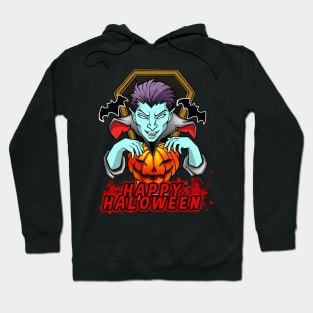 Happy Bloody Halloween Evil Vampire Hoodie